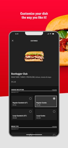 Jimmy John's Canada iPhone screenshot