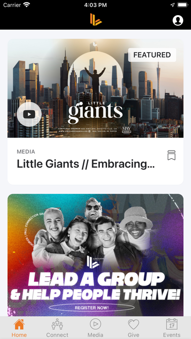 Limitless Church iPhone screenshot 1 - Lifestyle app