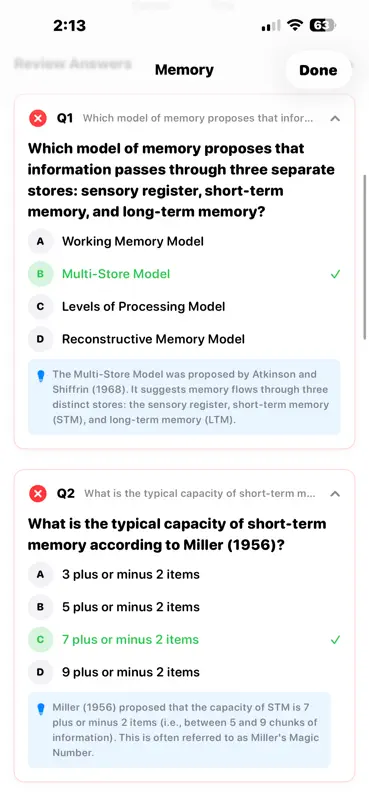 GCSE Psychology screenshot 5 of 7
