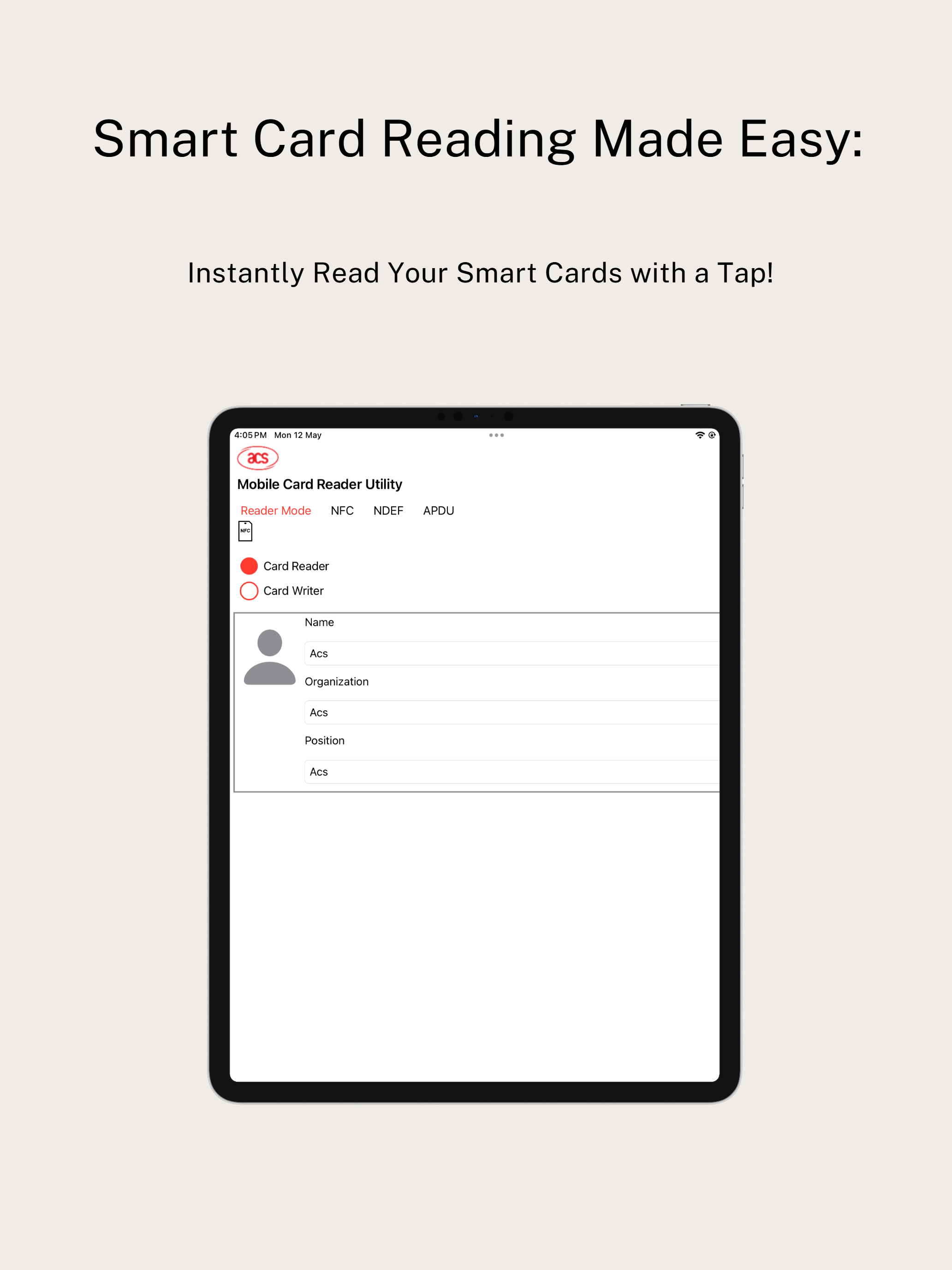 Mobile Card Reader Utility