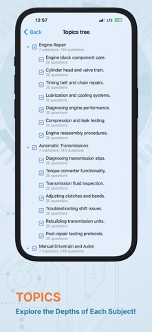 ASE Automotive Exam Test iPhone screenshot
