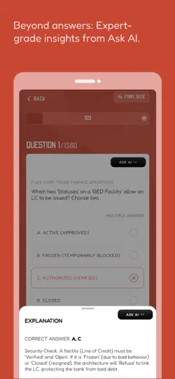 Flexcube Banking Prep: With AI iPhone Screenshot 4