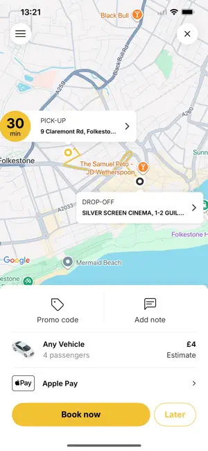 Folkestone Taxis screenshot 3