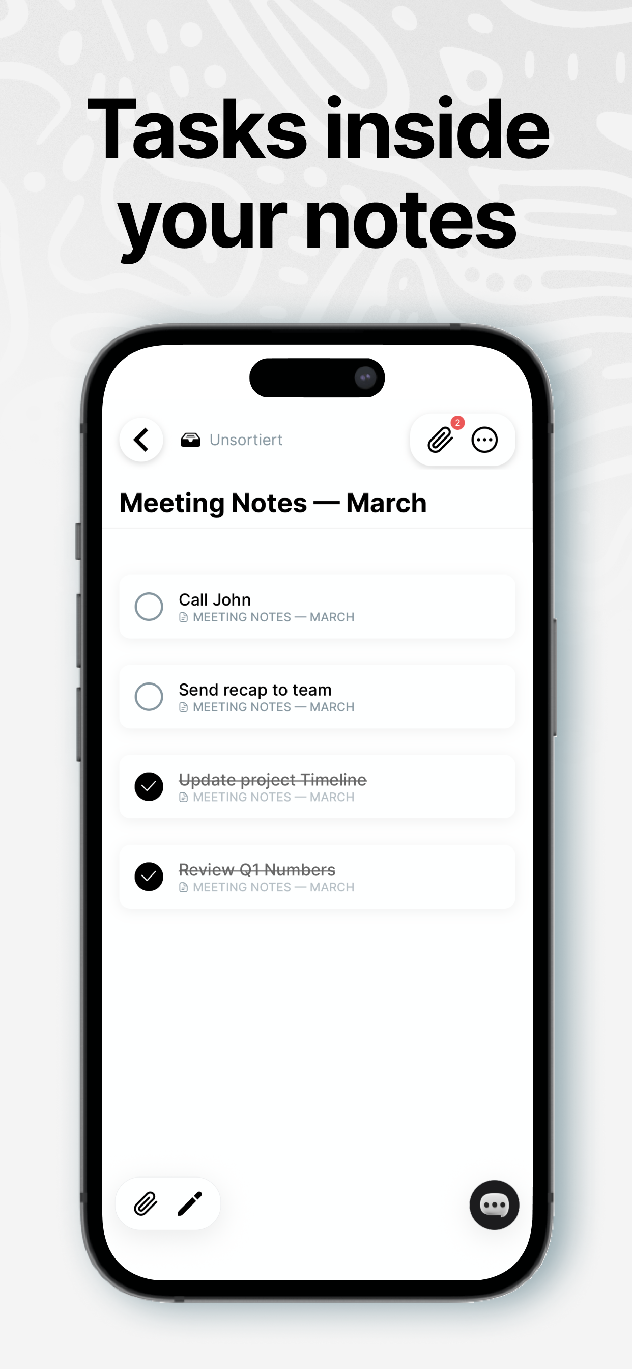 Memendo — Notes, Tasks & AI