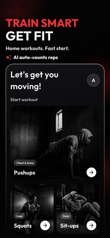 Reps Tracker・pure gym ai iPhone screenshot