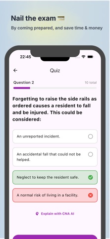 CNA Exam Florida Prep 2025 iPhone screenshot