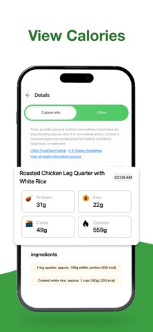 Trimly - AI Calorie Tracker screenshot