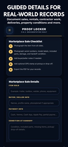 Proof Locker screenshot