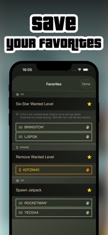 Cheats & Codes screenshot
