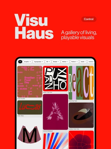 Visu Control iPad screenshot