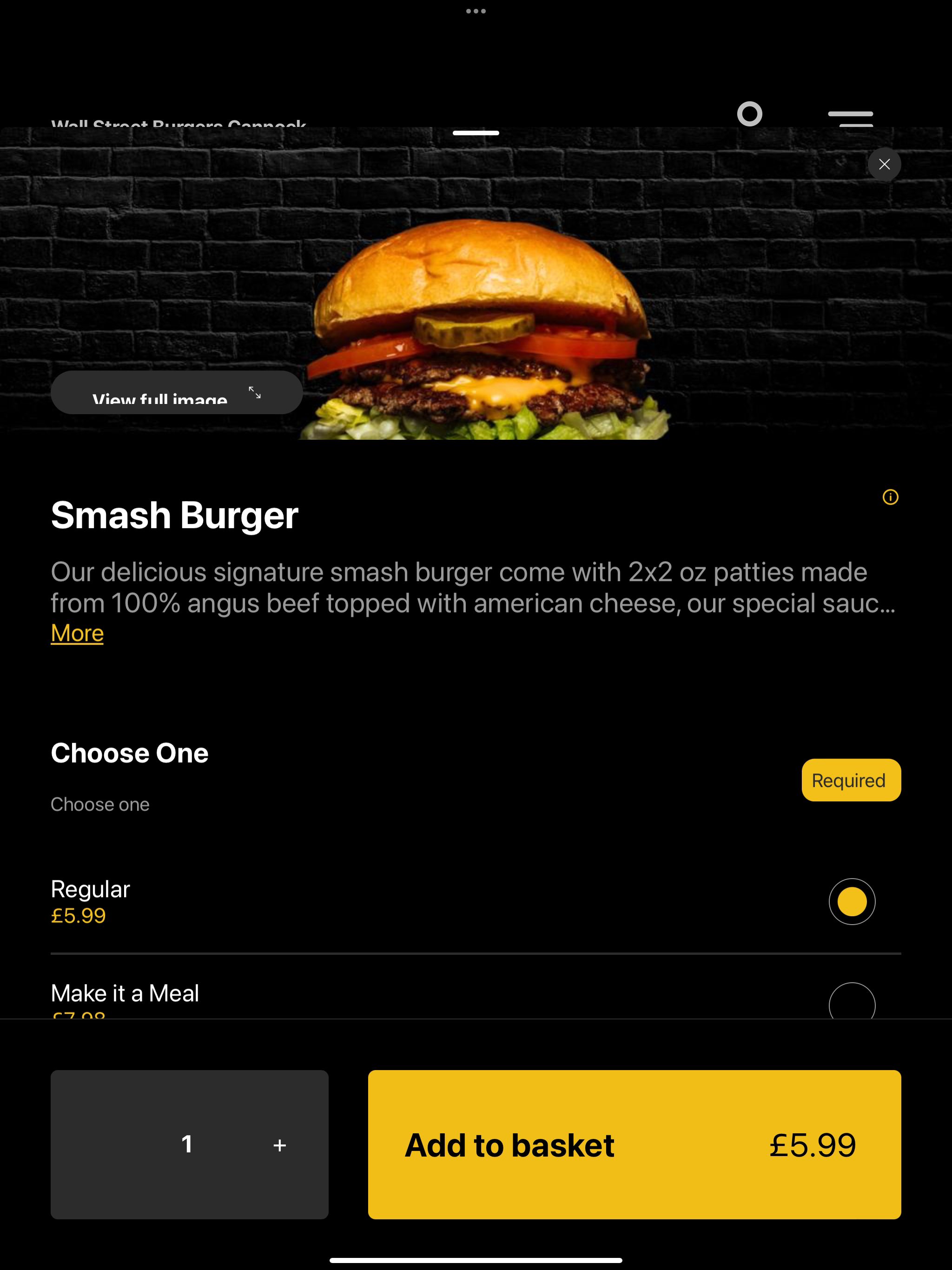 Wall Street Burger Cannock screenshot 8