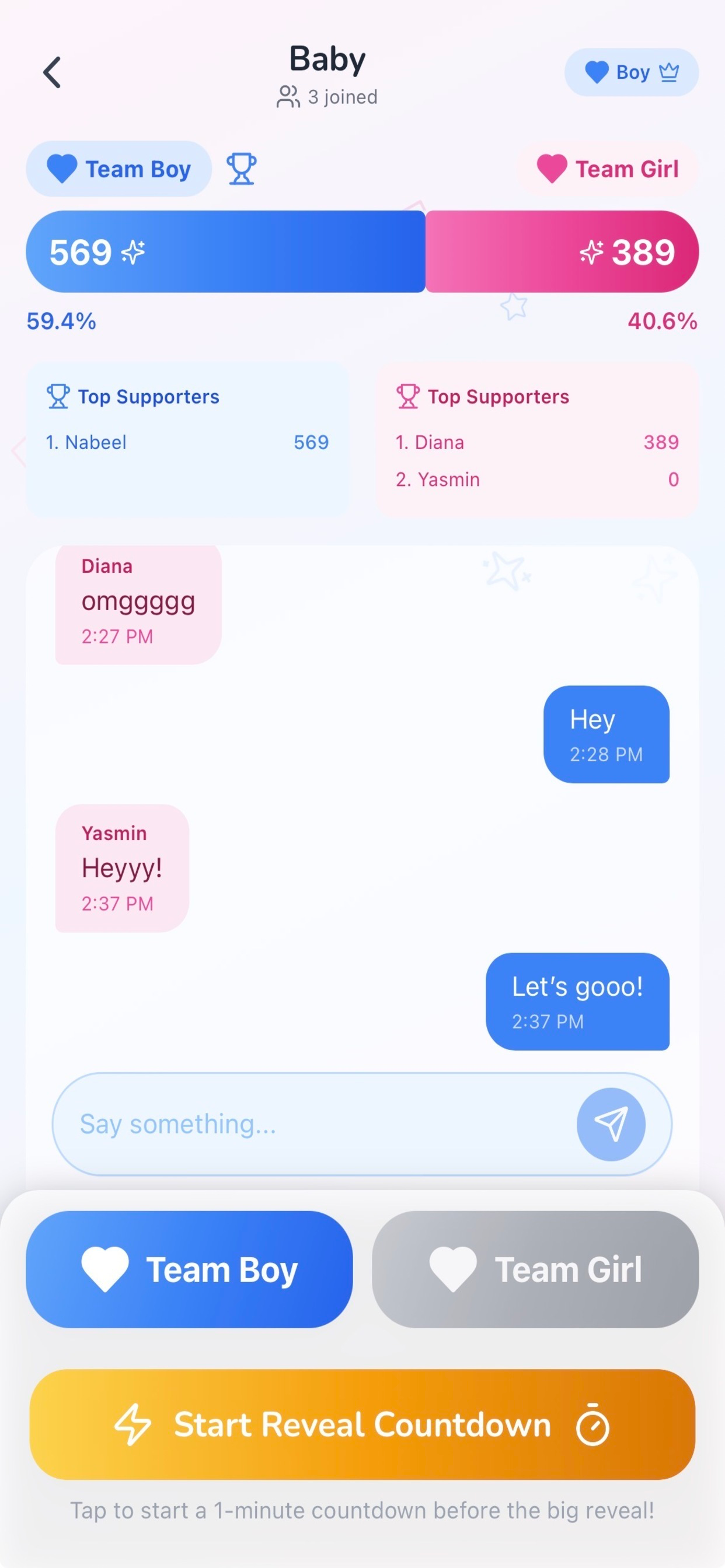 Create Gender Reveal Party