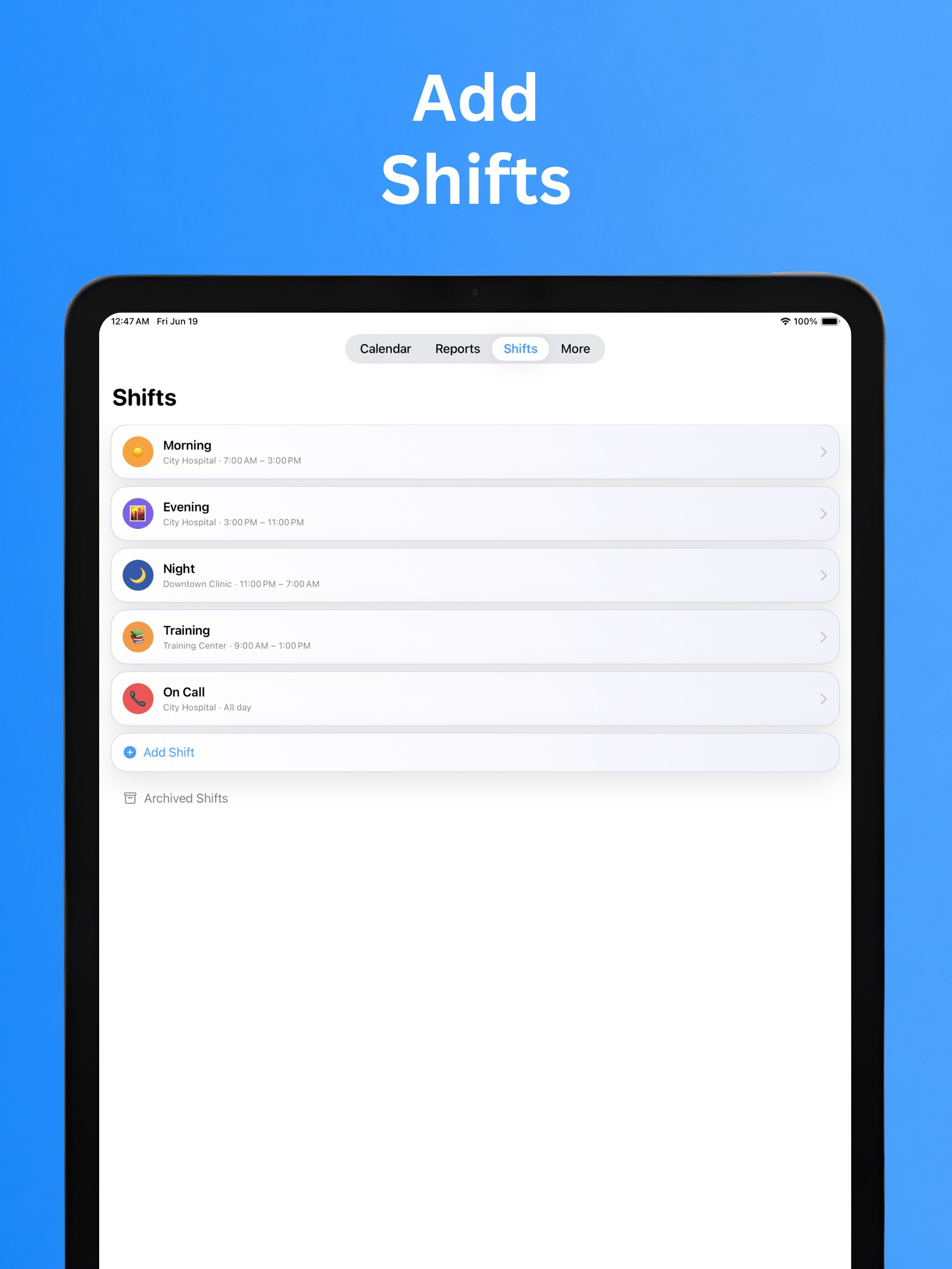 Work Schedule ۬