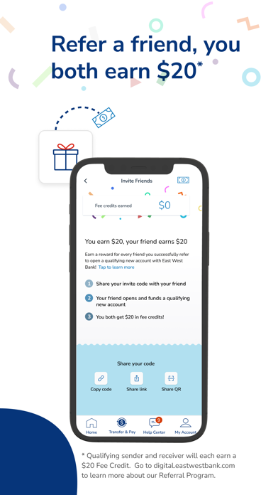East West Bank Mobile Screenshot