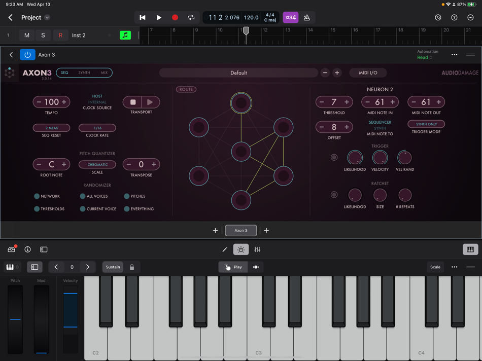 #4. Axon 3 (iOS) di: Audio Damage, Inc.