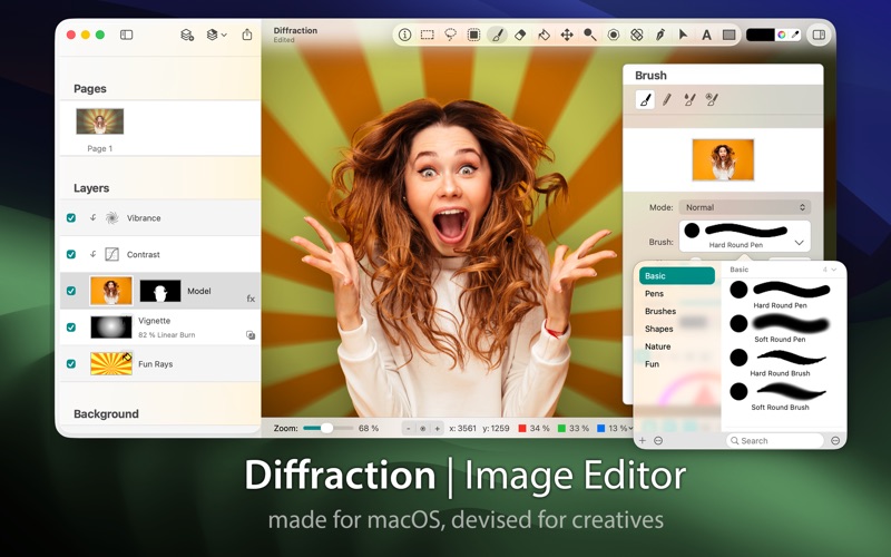Screenshot #1 pour Diffraction | Éditeur d'Image