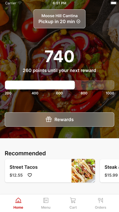 Moose Hill Cantina iPhone screenshot 1 - Food & Drink app