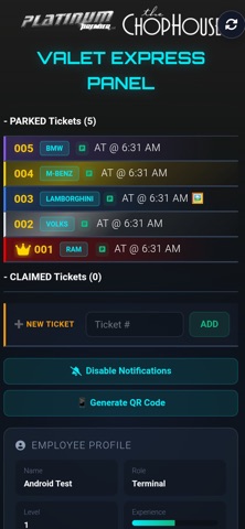 Valet Express screenshot