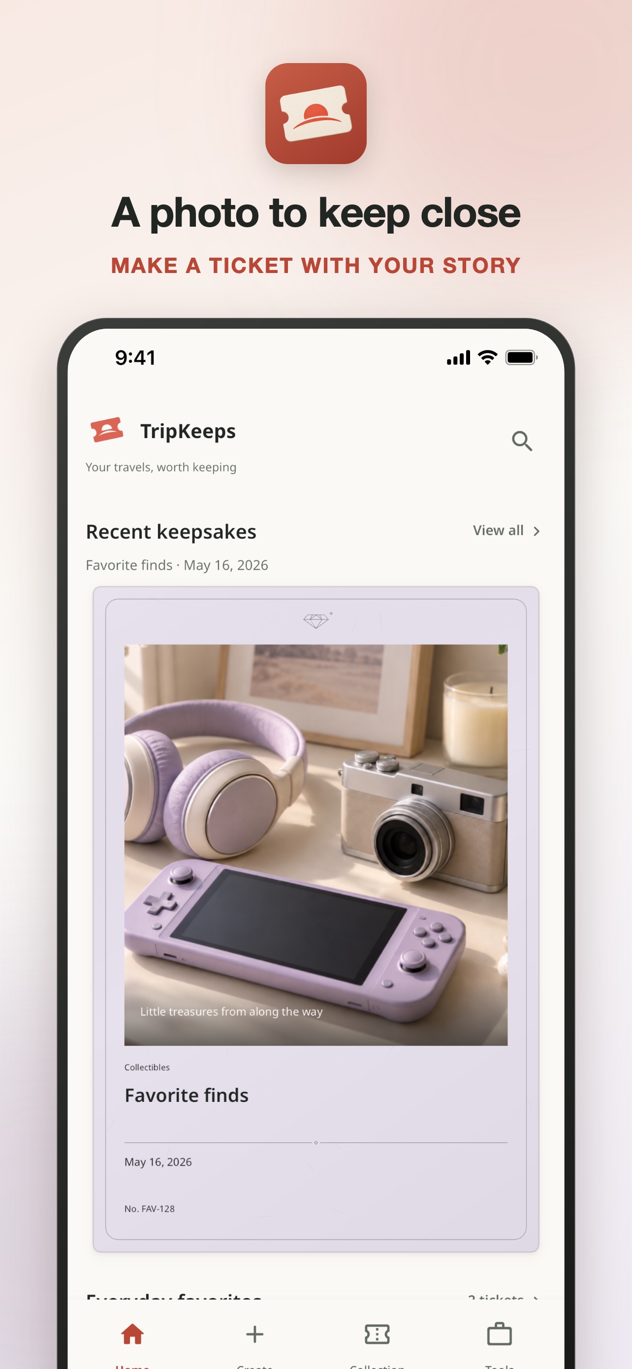 Screenshot 1 of TripKeeps - Photo Journal