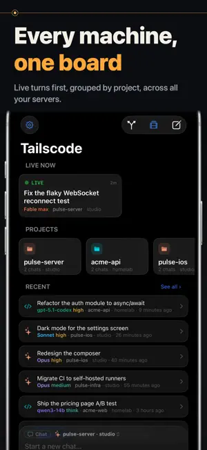 Tailscode: Coding Agent Remote screenshot 4