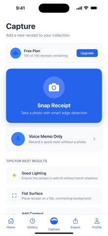 SnapTrack AI screenshot