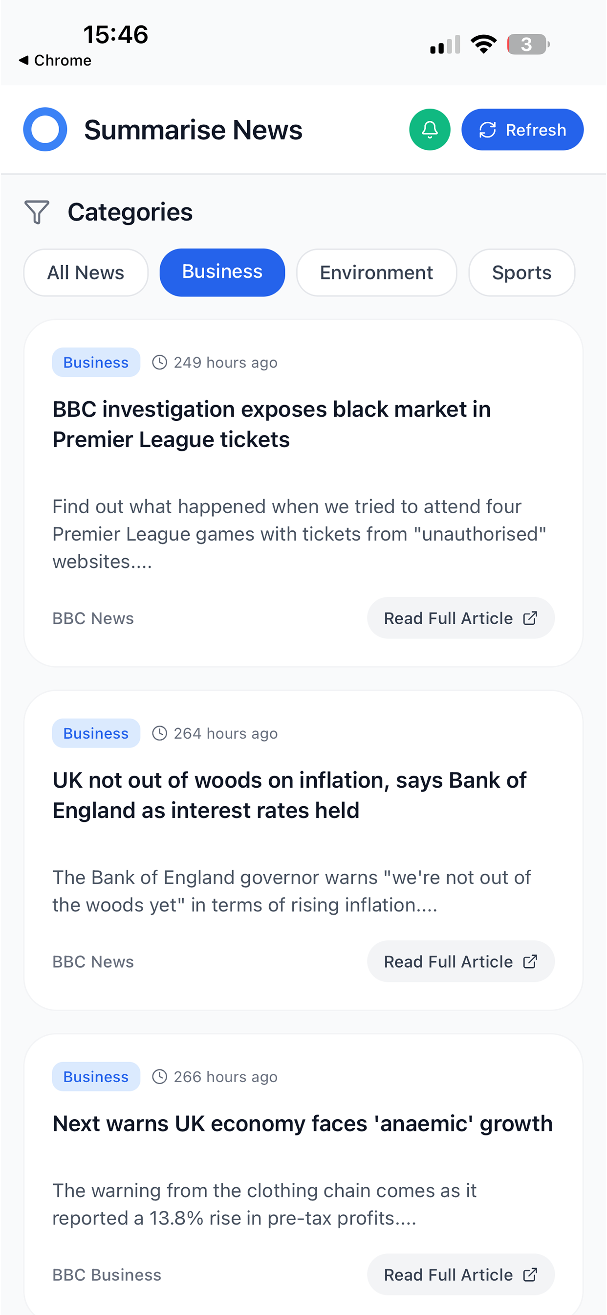 Summarise News screenshot 3