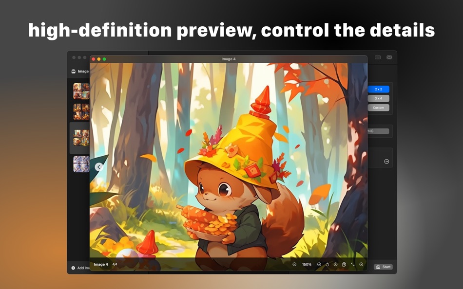 #5. GridSplit - AI Image Splitter (macOS) Door: Zebin Huang