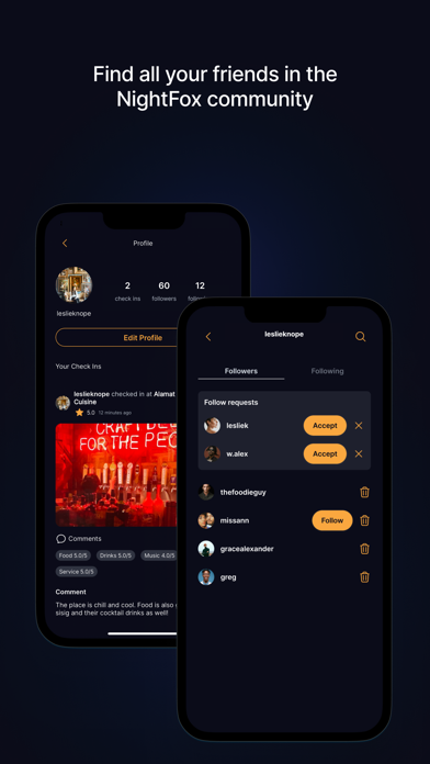 NightFox iPhone screenshot 5 - Social Networking app