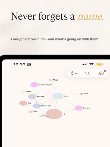 Kin: AI Advisors & Journal iPad screenshot