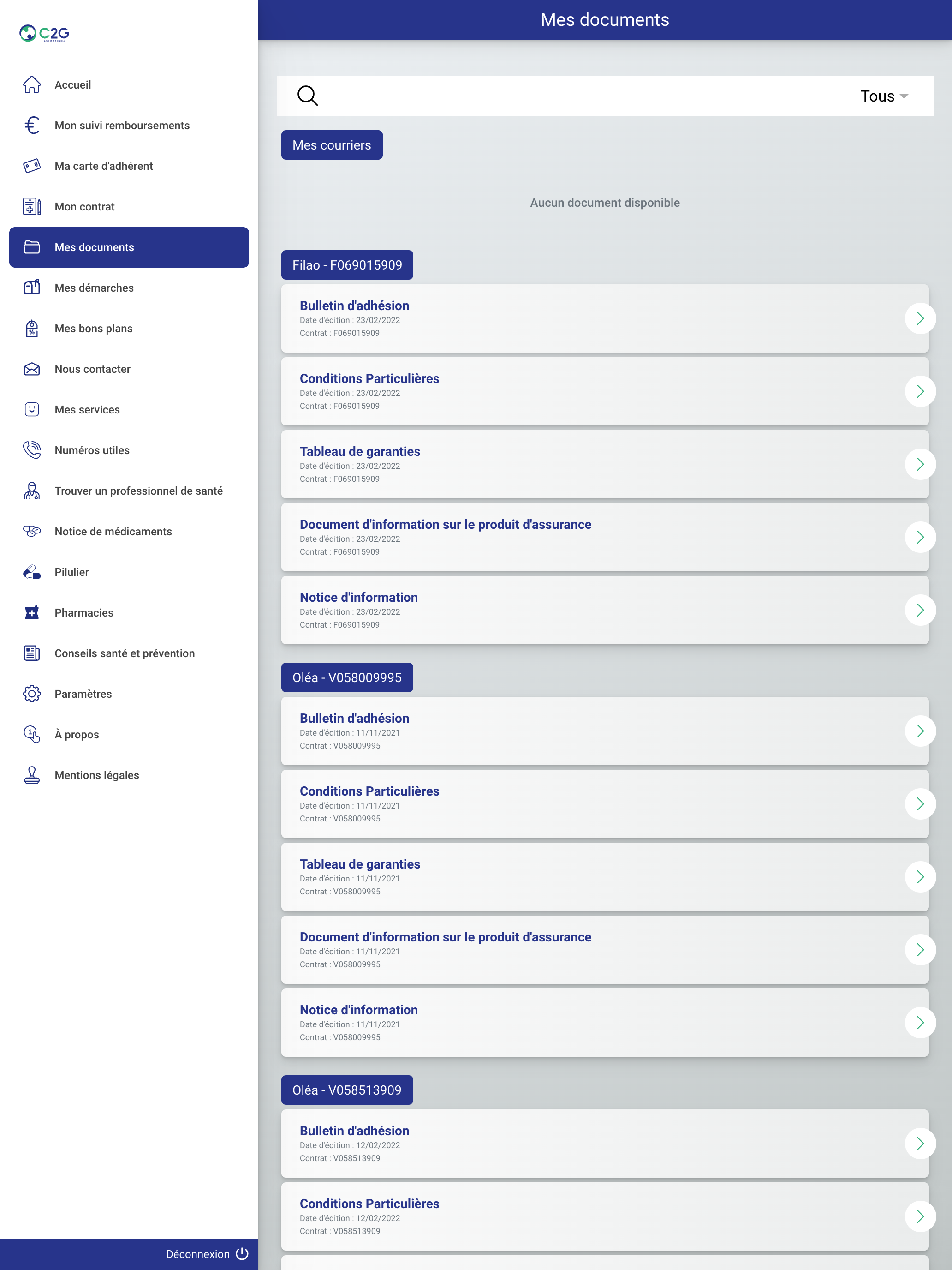 C2G Assurances screenshot 13