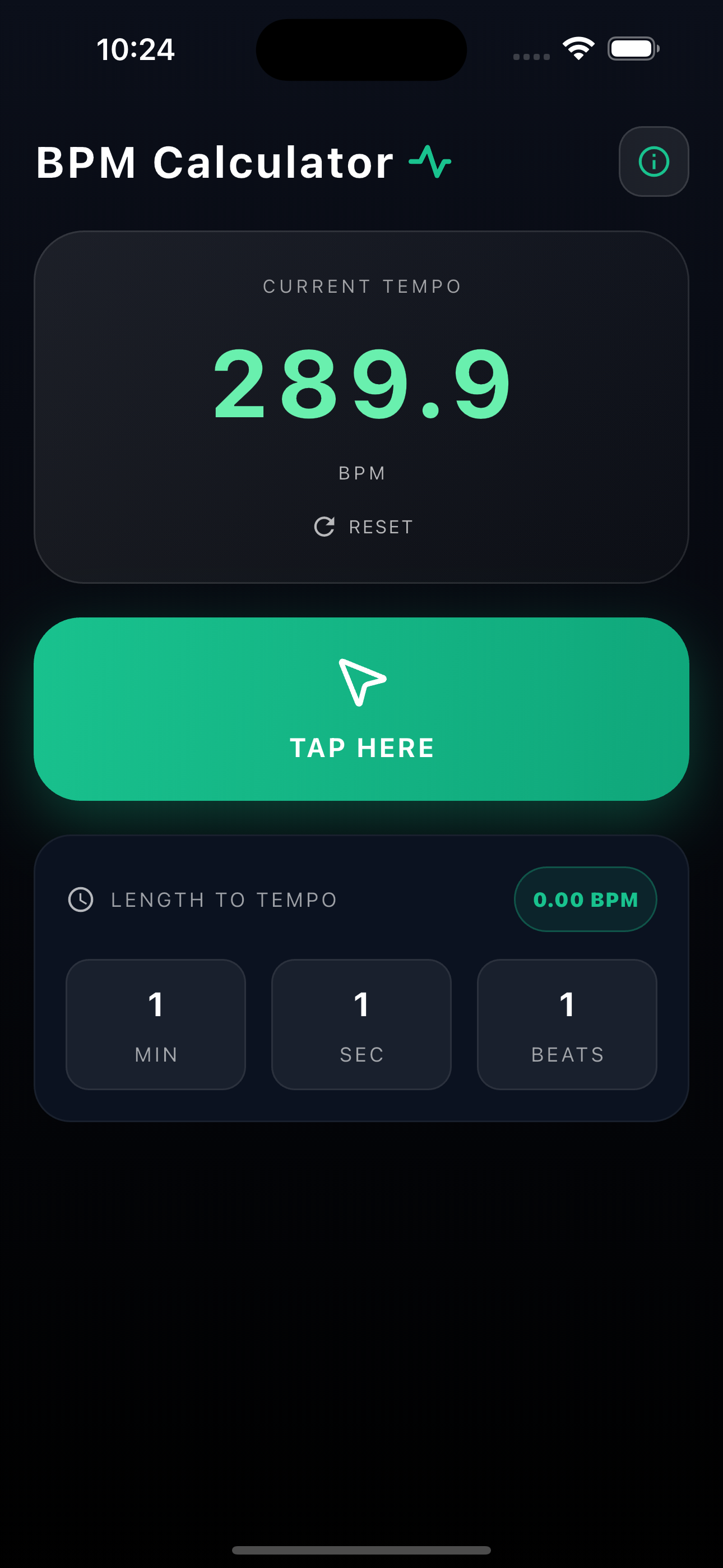 BPM Calculator for Music Tempo