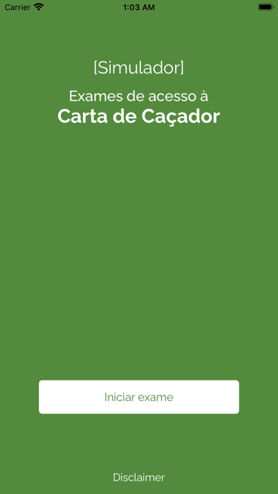 Carta de Caçador | app Screenshot