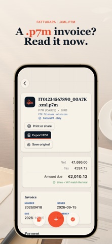 P7M, XML & EU Invoice Viewer screenshot 1