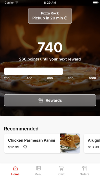 Pizza Rock To Go iPhone screenshot 1 - Food & Drink app