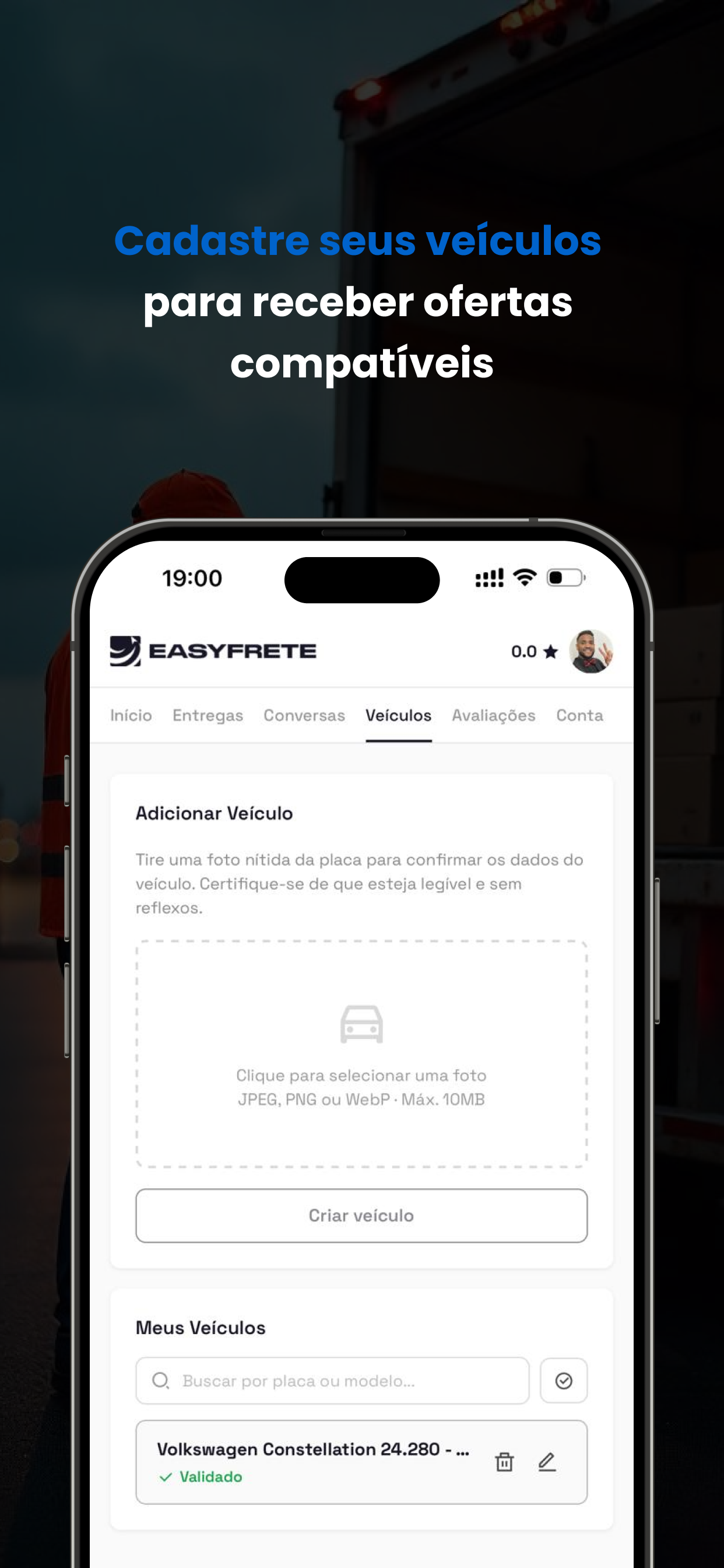 EasyFrete: Motorista e Cliente