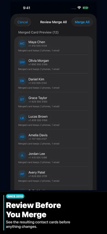 Contacts Duster Pro - Clean screenshot 2 of 7