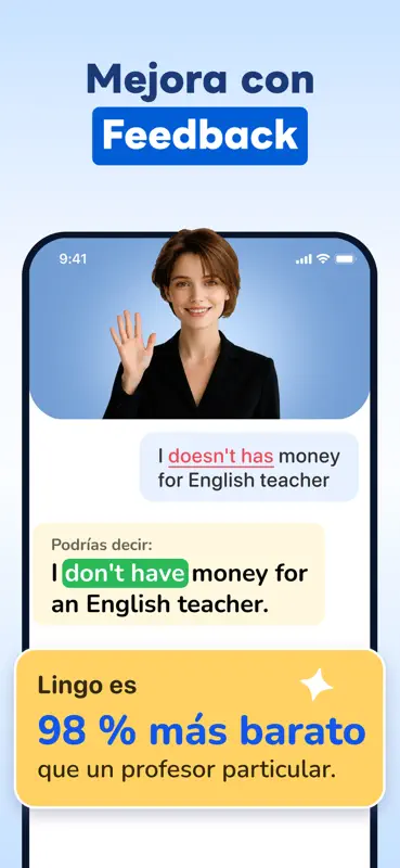 Aprender inglés: Lingo AI screenshot 4 of 7