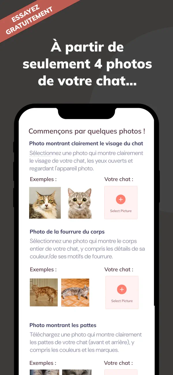 Screenshot #2 pour CatCamera - Portraits IA Chat