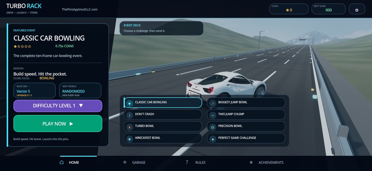 Screenshot 2 of TurboRack: Car Bowling