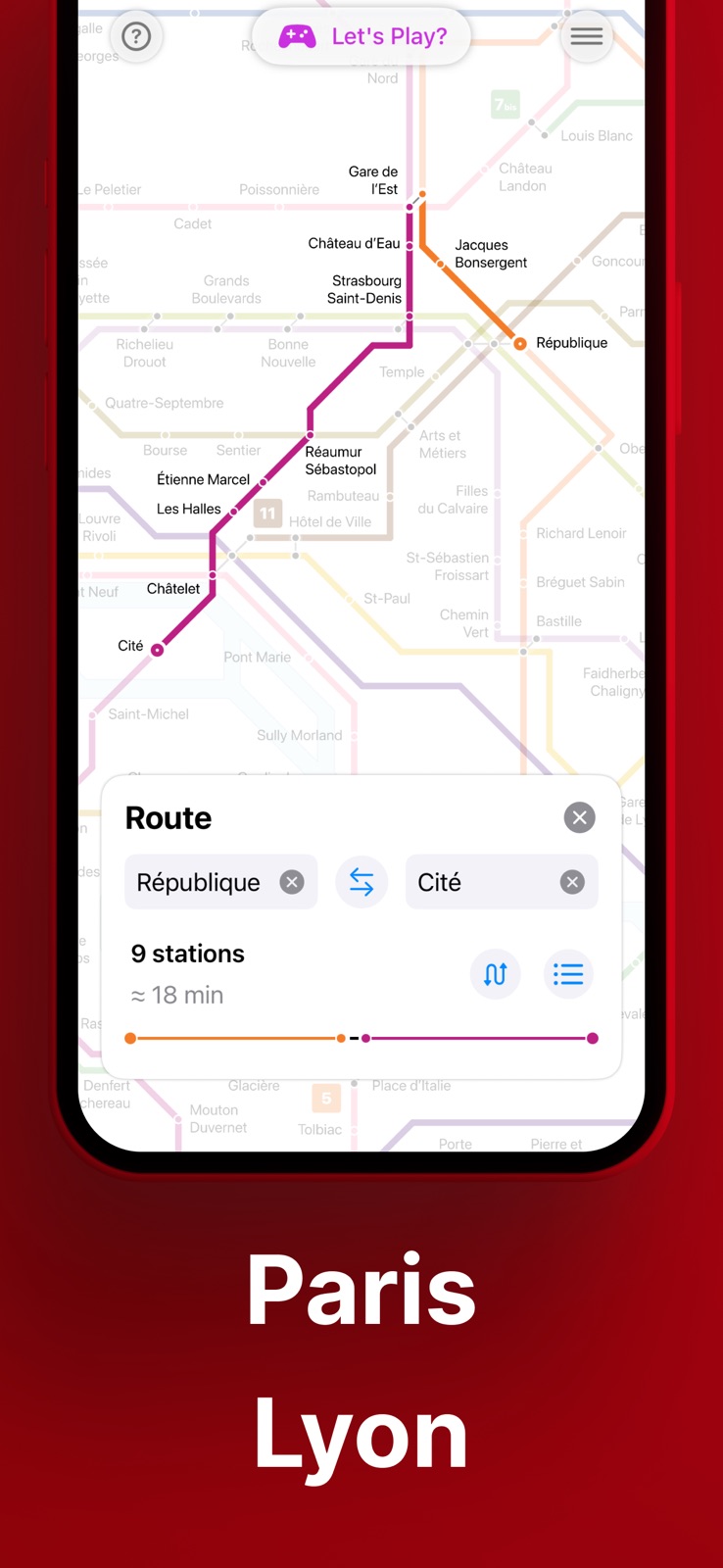 Metro France: Offline City Map iphone screenshot 2