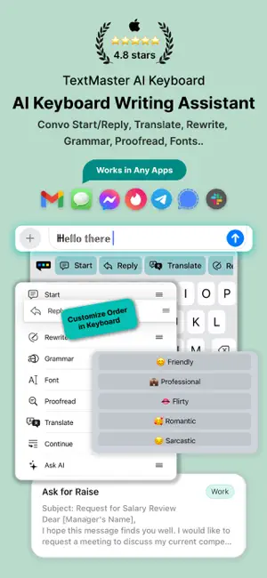 TextMaster AI Keyboard screenshot 1