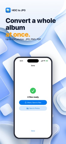 HEIC to JPG – Photo Converter iPhone screenshot