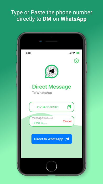 Direct Messages for WhatsApp iPhone screenshot 1 - Social Networking app