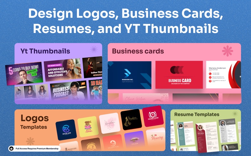 Graphic Design Templates iPhone screenshot