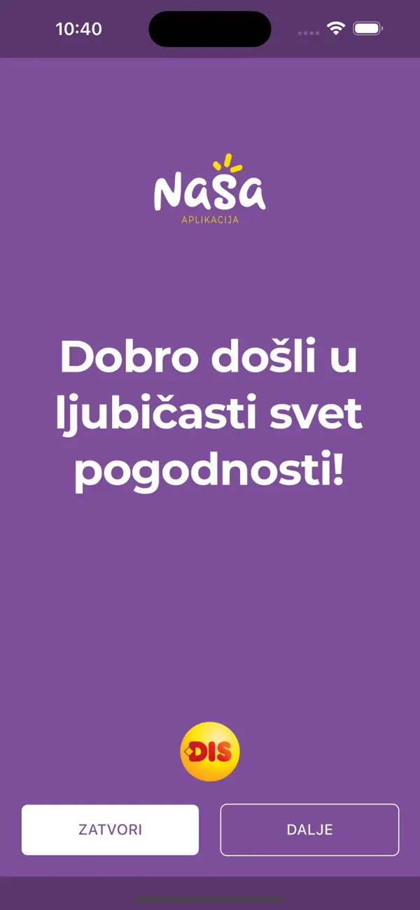 Screenshot #1 pour Naša aplikacija