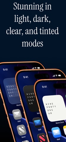 Word Clock · Text Time Widget screenshot