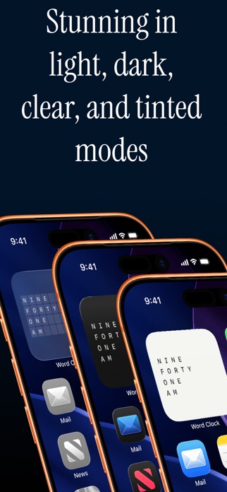 Word Clock · Text Time Widget Screenshot 2 of 4