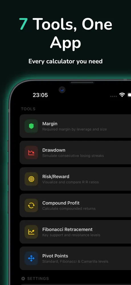 TradeCalc Position Size Calc — iPhone screenshot 3