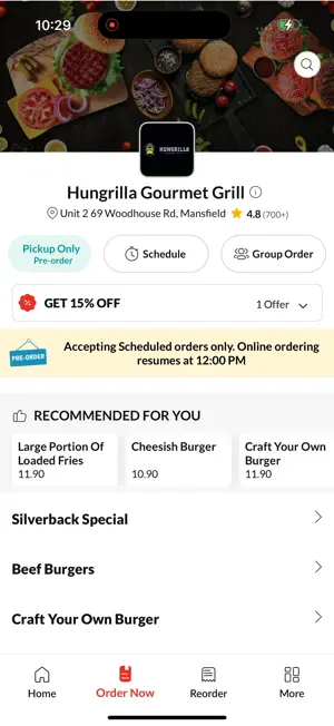 Hungrilla Gourmet Grill screenshot 2