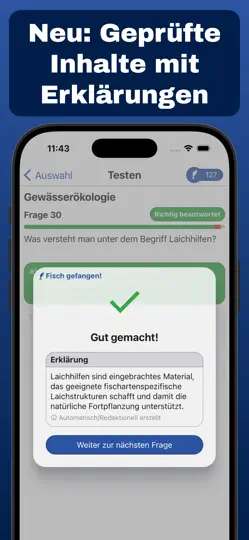 Screenshot von Fischerfragen Schleswig-Holst. auf dem iPhone 2